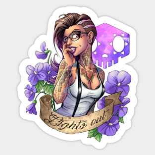 Sexy Pin Up Sombra Sticker